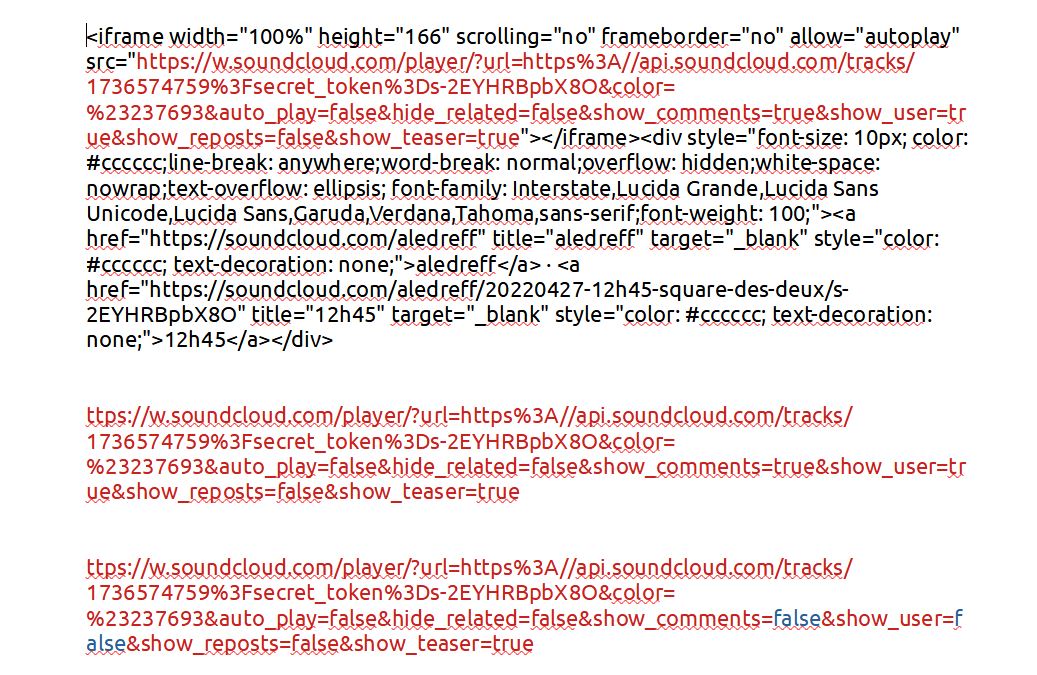 Soundcloud modification code